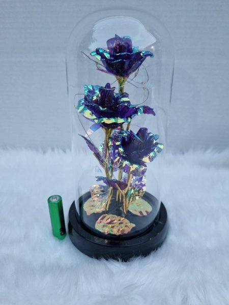 Rosas encapsulada con iluminacion Led
