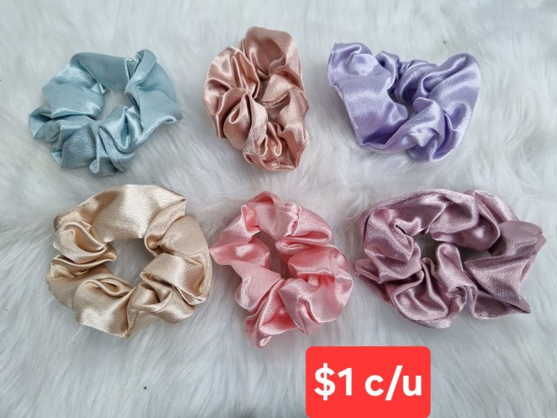 Scrunchies Colores Pastel