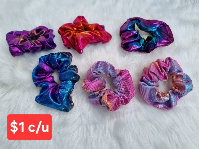 Scrunchies Colores Metalicos